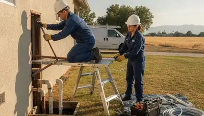 Fresno, CA plumber repairing a sink leak for residential plumbing service