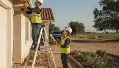 Fresno, CA plumber repairing a residential leak for plumbing service call