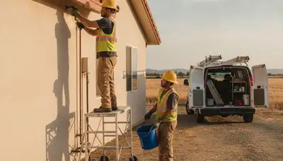 Fresno, CA plumber repairing a leak for a local plumbing service