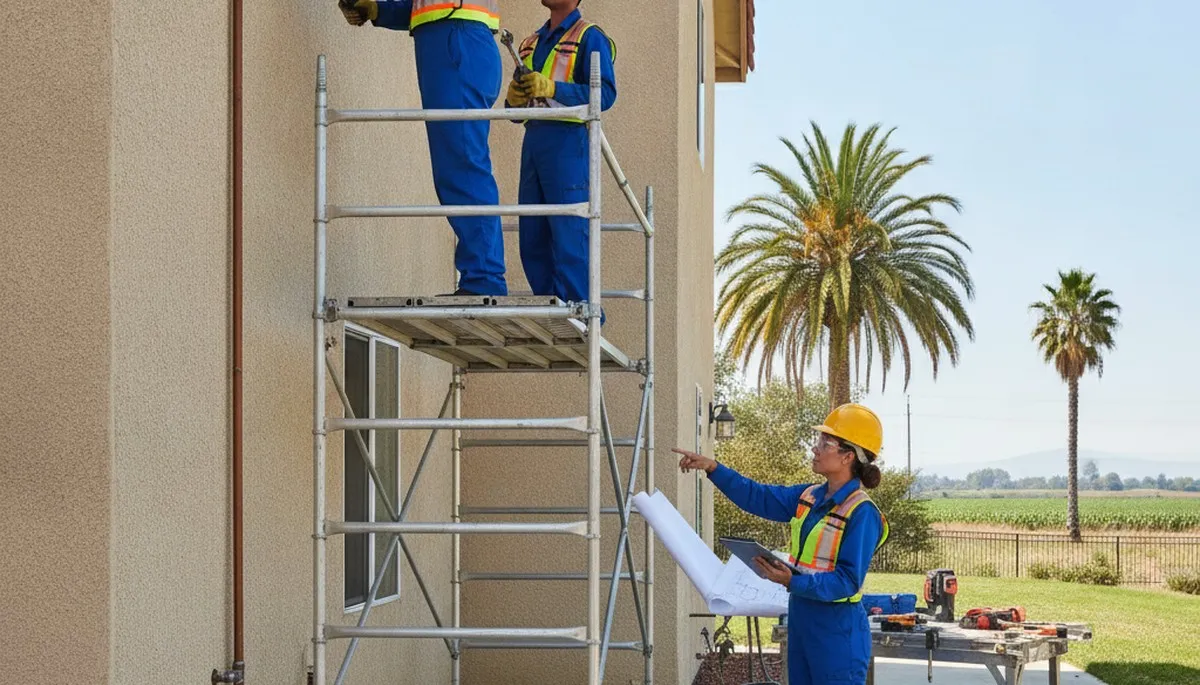 Fresno, CA plumber repairing a leak for residential plumbing service