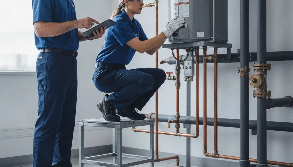 Fresno, CA plumber repairing residential pipes for fast same-day plumbing service
