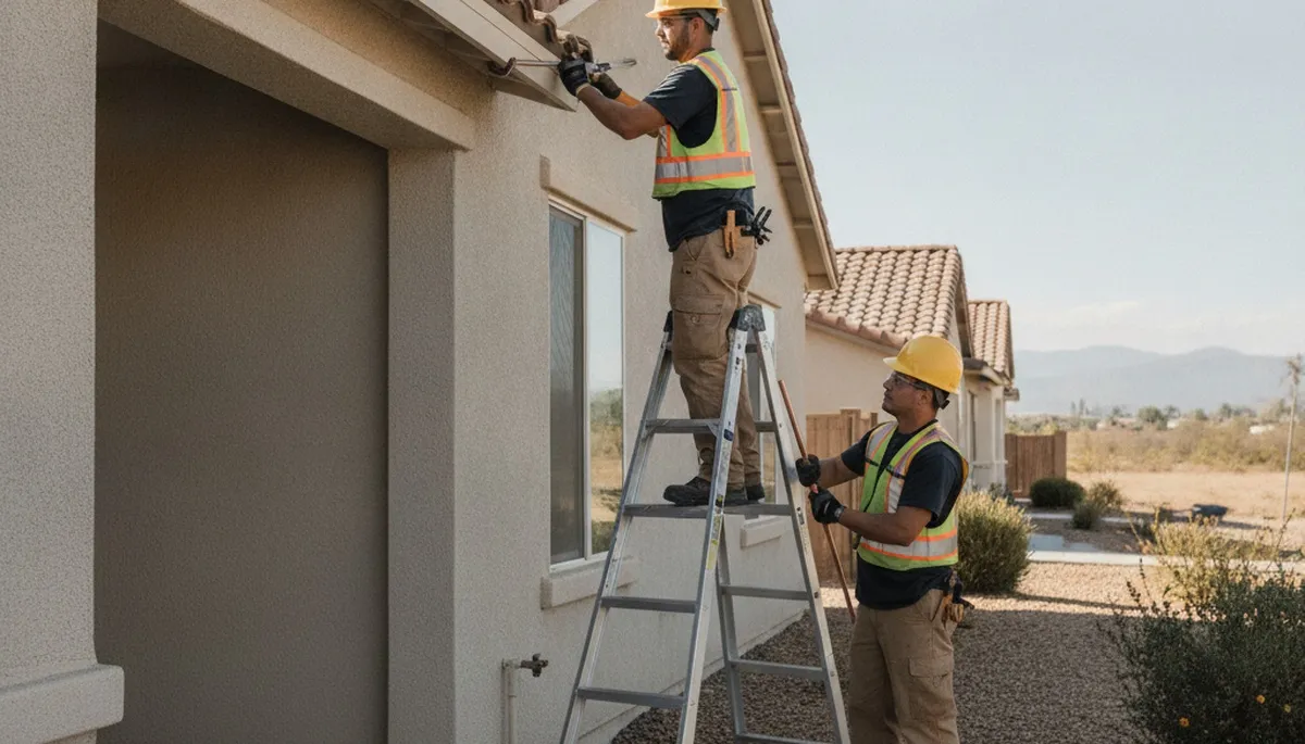 Fresno, CA plumber repairing a leak for residential plumbing service by plumberinfresnoca-new.com
