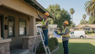 Plumber repairing a leak for Fresno, CA homeowners on an area service call