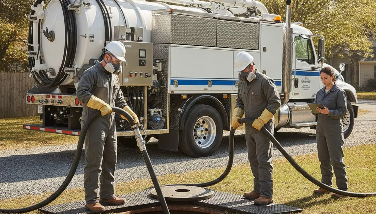 Septic tank cleaning service in Fresno, CA for residential plumbing maintenance
