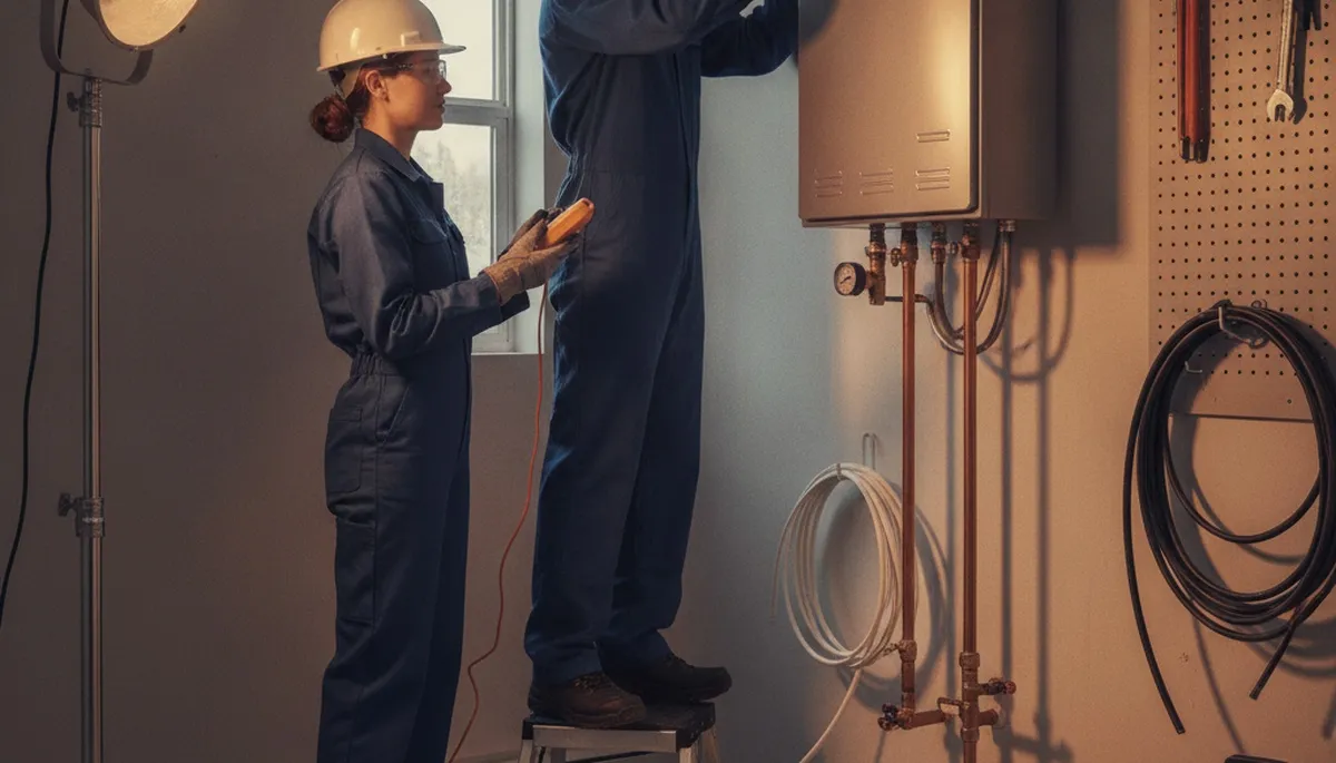 Tankless water heater installation for Fresno, CA plumbing repair service