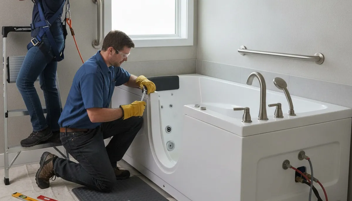 Walk-in tub installation for Fresno, CA homes by local plumber experts